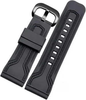 BSZYFQVE- WatchBands For Seven Friday Rubber Watch Strap Egler Waterproof Watch Band Sevenfriday P Series Yp3c/02（Black-black，28mm）