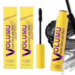 Bubble Lash Mascara – Volumizing & Lengthening Waterproof Mascara, Smudge-Proof, Flake-Free, Buildable Curl for Natural to Dramatic Lashes, Humidity-Resistant Formula (2PCS)