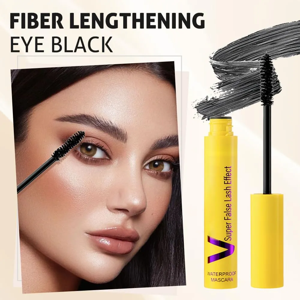 Bubble Mascara, 2025 New Length Formula for Bold, Upgrade Waterproof Tubing Mascaras, Long-Lasting Mascara Clump-Proof Enhances the Natural Look, Can be Layered to Boost Curl (2Pcs)