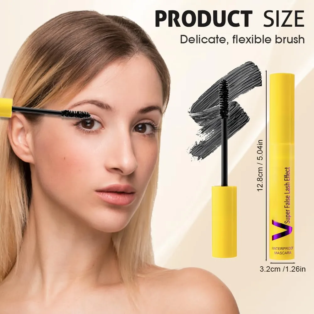 Bubble Mascara, 2025 New Length Formula for Bold, Upgrade Waterproof Tubing Mascaras, Long-Lasting Mascara Clump-Proof Enhances the Natural Look, Can be Layered to Boost Curl (2Pcs)