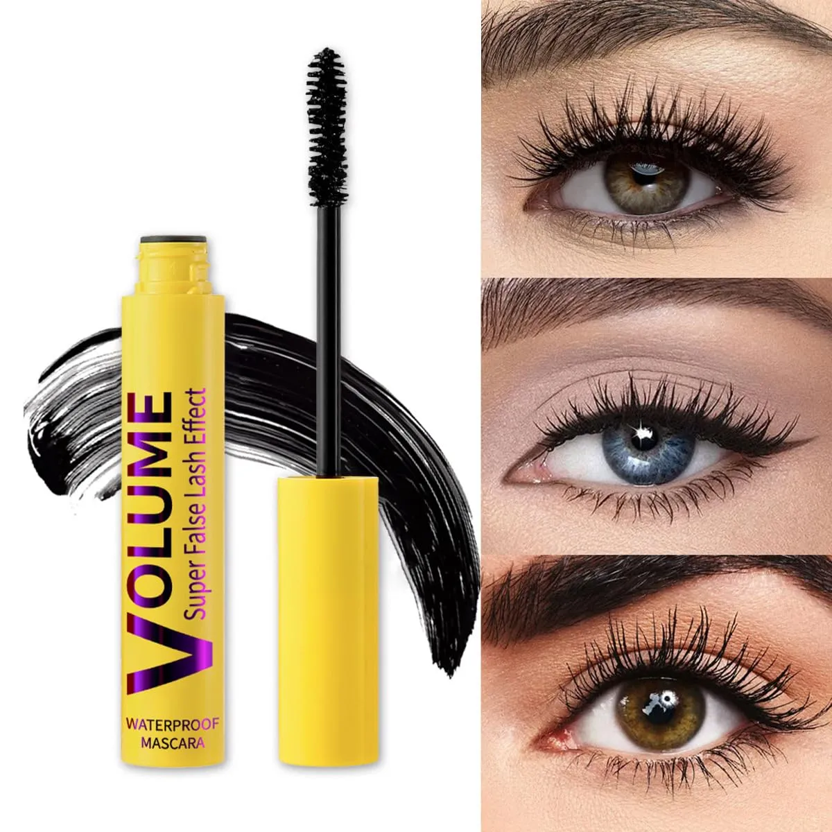 Bubble Waterproof Mascara, Volume And Length Formula For Bold, Increase The Curl Of Eyelashes, The Natural Eyelash Look (1pc)
