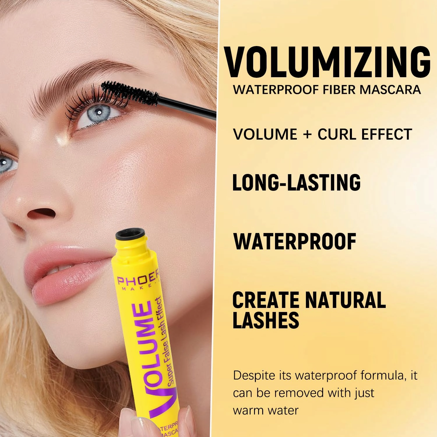 Bubble Mascara - Colossal Bubble Mascara, Waterproof, Smudge-Proof, Clump-Proof, Volumizing, Create Natural Eyelashes (2PCS)