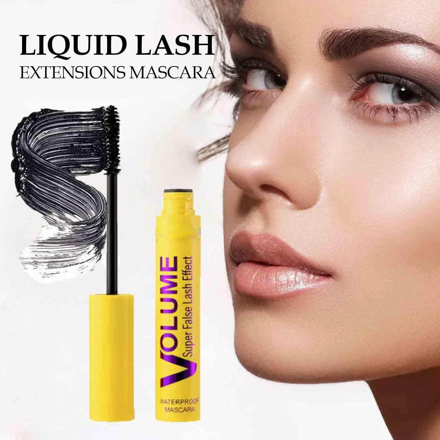 Bubble Mascara - Volumizing & Lengthening, Smudge-Resistant, Water-Resistant Formula, Clump-Free for Defined Lashes with Buildable Curl (1pcs)