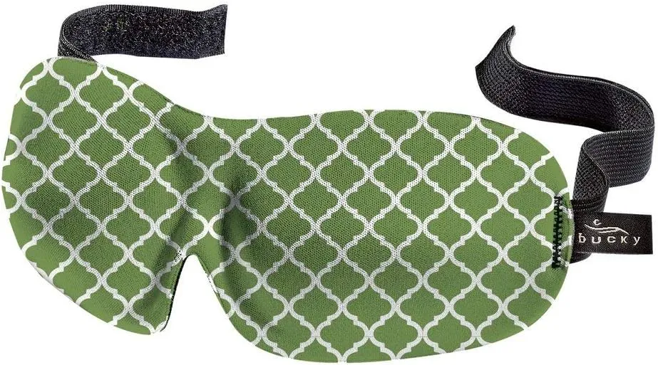 Bucky 40 Blinks No Pressure Eye Mask for Travel & Sleep, Garden Lattice, One Size