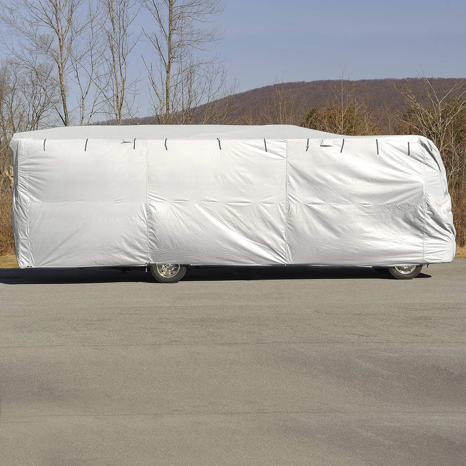 Budge Premier Class A RV Cover Fits Class A RVs up to 40' Long (Gray, Polyester), 40' L x 110" W x 114" H (RVRP-6)