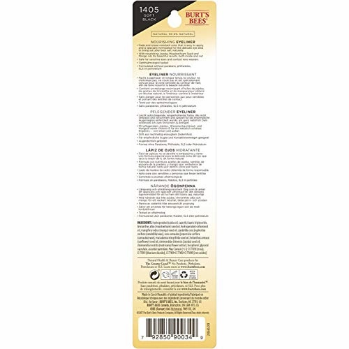 Burt’s Bees Nourishing Eyeliner, Soft Black - 0.04 Ounce