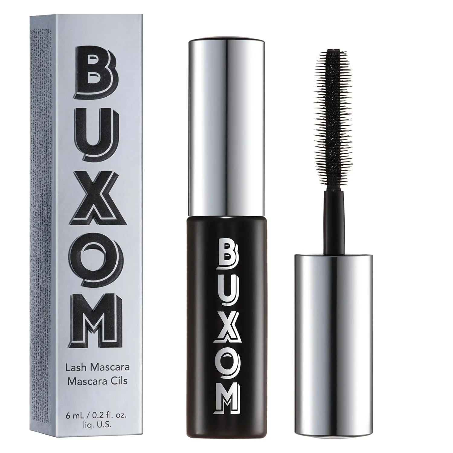 BUXOM Lash Volumizing Mascara for up to 3X More Volume, Voluminous & Lengthening Mascara for Lash Lift, Cruelty-Free, Black