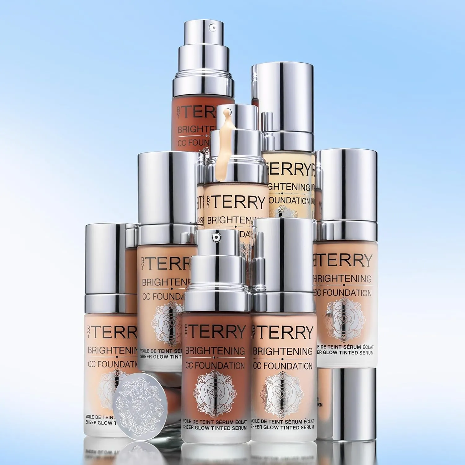 By Terry Brightening CC Foundation, Hydrating Serum Foundation, Ultra-Sheer Finish, Vegan & Cruelty-Free, 3C, Medium Light Cool