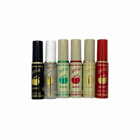 By Apple Super Lash Mascara Bundle Mexican Mascara Bold and Durable Eye Makeup, Lengthens Lashes, Boosts Organic Growth, Enhances Volume - Pack of 5 Black and 1 Clear