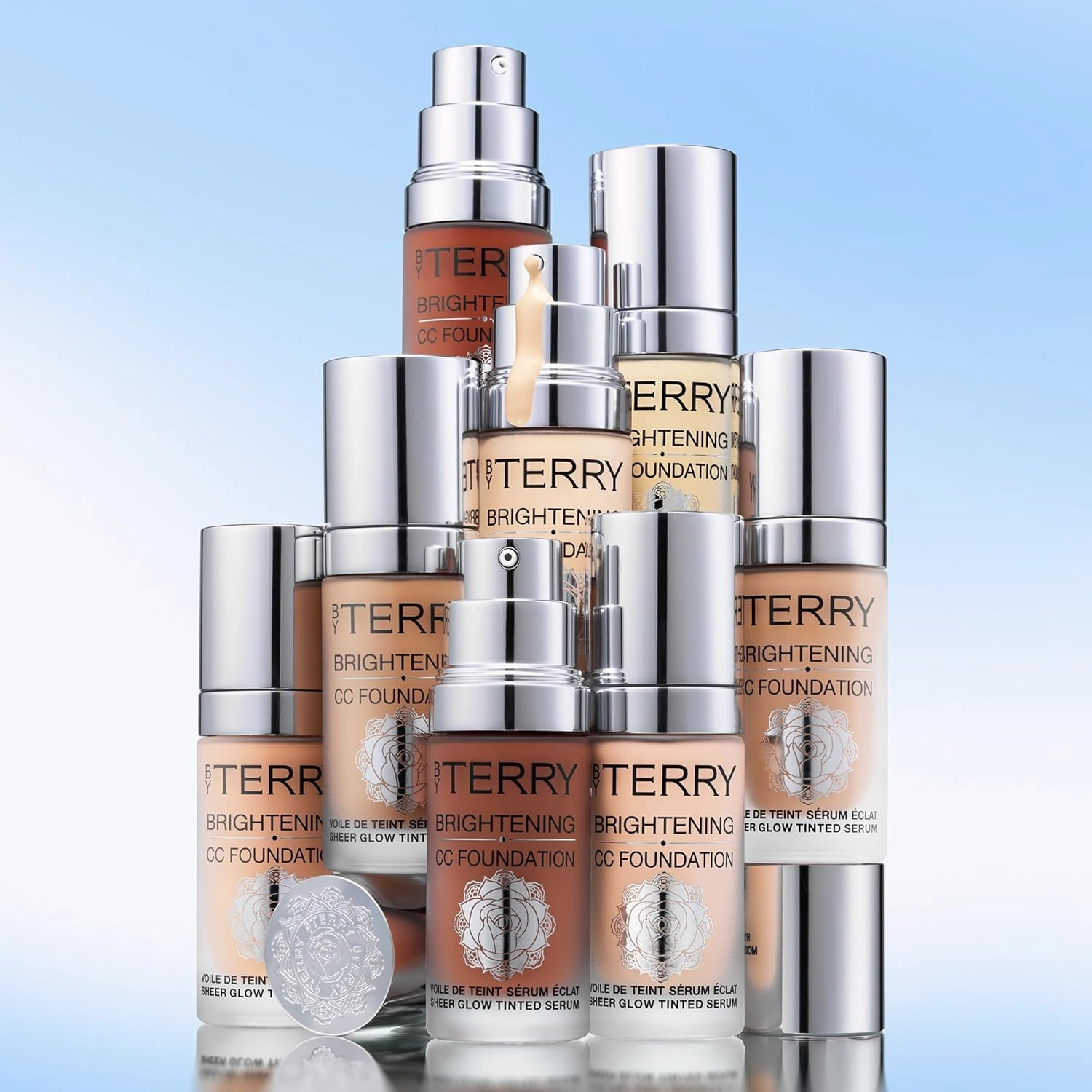 By Terry Brightening CC Foundation, Hydrating Serum Foundation, Ultra-Sheer Finish, Vegan & Cruelty-Free, 6N, Tan Neutral