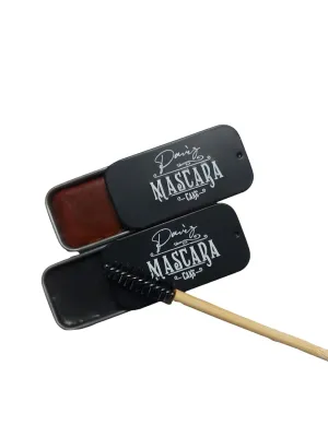 Cake Mascara - 100% Natural and Holistic - Great for sensitive eyes (Dark Brown), 7g