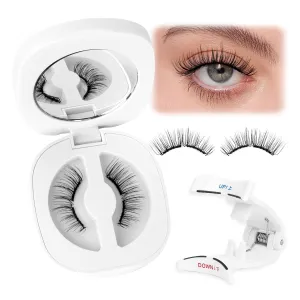 CALAILIS Magnetic Eyelashes with Applicator Upgrade Soft Magnetic Lashes Natural Look Reusable No Glue or Eyeliner Needed Easy to Wear and Remove (RC04, 1 Pack)