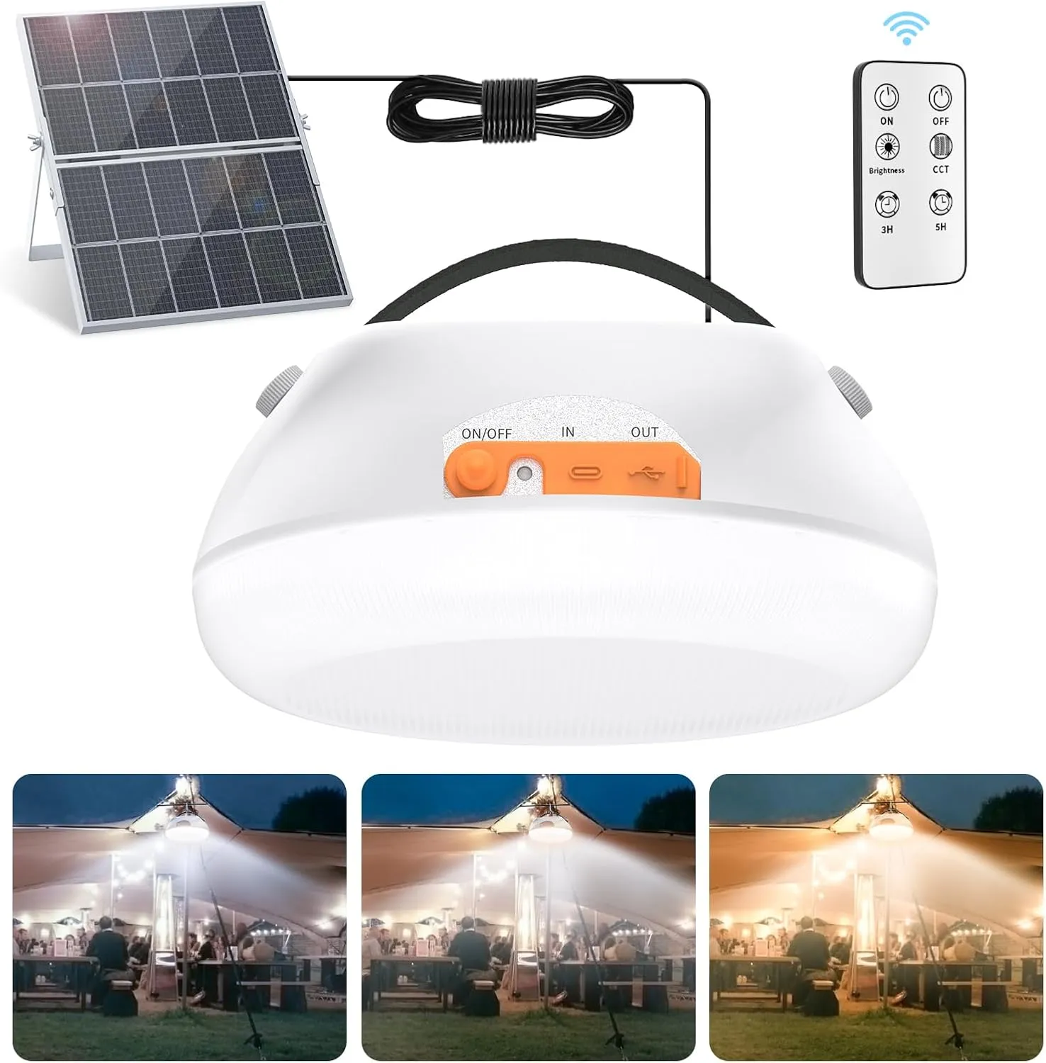 Camping Lights Solar Powered,𝟒𝟐𝟎𝟎𝐋𝐌 Ultra-Bright Lantern Rechargeable,𝟐𝟎𝟎𝟎𝟎𝐦𝐀𝐡 Tent Lights,Lantern for Power Outages,Emergencies,Outdoor