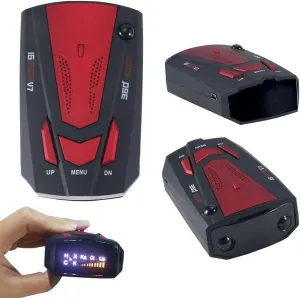 Car Radar Detector, Laser Radar Detectors, 360° GPS Speed Police Safe 16 Band Voice Alert,1080P HD Auto Focus Webcam with Microphone (RED)