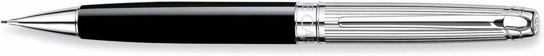 Caran D'ache Leman Bicolor Black silver plated/rhodium .7mm Pencil - CA-4769289