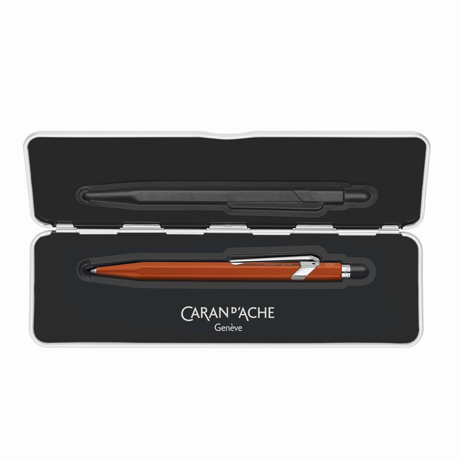 CARAN D'ACHE NF0849-776 Caran d'Ache Ballpoint Pen, Oil-based, 849 Color Matte X, Orange, Genuine Imported