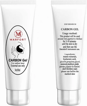 Carbon Peel Cream Gel for Facial Skin Rejuvenation Black Doll Deep Cleaning with Carbon Gel Safe & Effective（80ml）