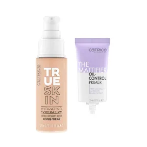 Catrice | True Skin Foundation 04 & The Mattifier Oil-Control Primer | Full Coverage Makeup | Vegan & Cruelty Free