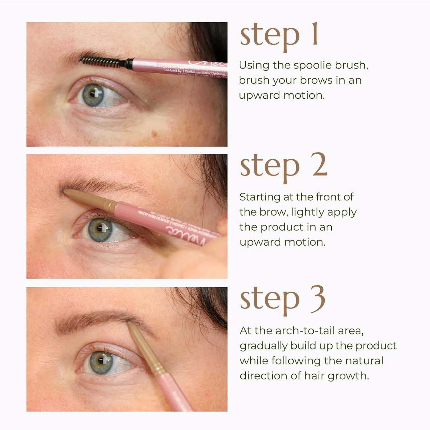 Chella Eyebrow Pencil - Vegan, Gluten Free, Cruelty Free, Paraben Free, Long Wearing, Smooth Consistency (Luscious Light Brown)