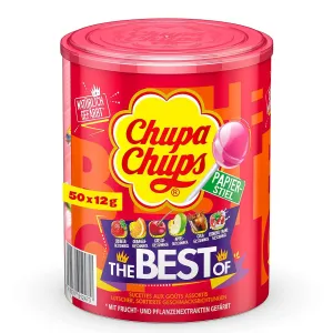 Chupa Chups Best of Lollipops Tin Pack of 50 x 12 g