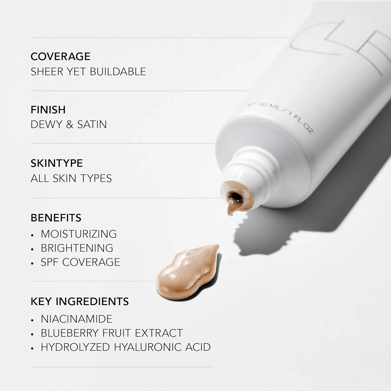 CLE Cosmetics CCC Cream (Golden Medium 301 / SPF 50) - Color Correcting CC Cream Hybrid with Sunscreen - Lightweight, Hydrating Light to Medium Coverage Foundation - 1 fl oz