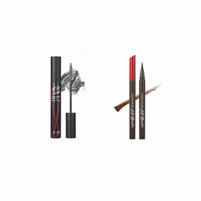 CLIO Kill Lash Superproof Mascara 02 Volume Curling   Waterproof Pen Liquid Eyeliner 02 Brown
