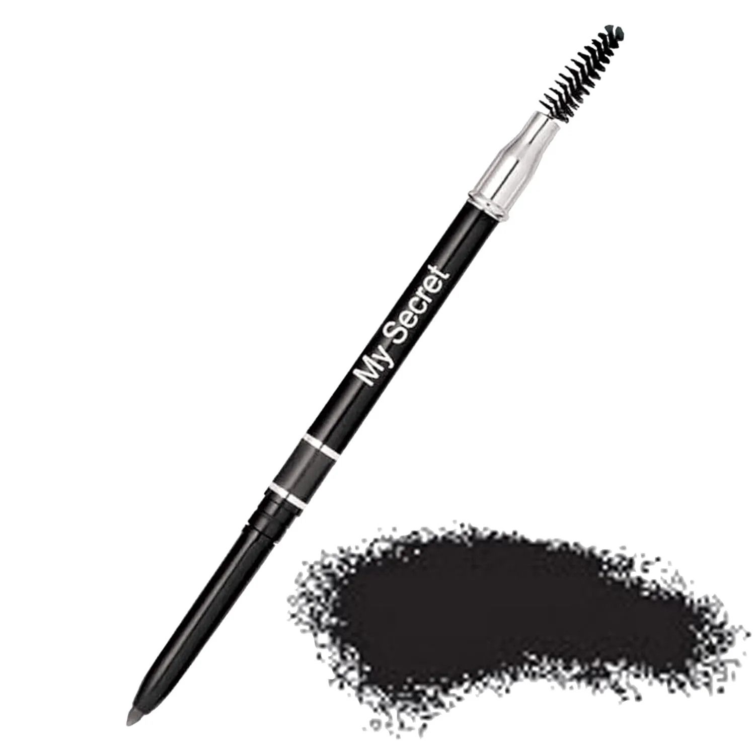 Collections Etc My Secret Cosmetics Eyebrow Pencil (Black)