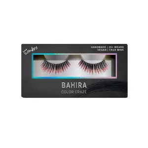 COLOR CRAZE Fuego Red Sombré Lashes, Creates a Striking and Dynamic Enhancement with it's Bold Red Color, Perfect for making an eye-catching Statement, Vegan-Friendly, Lightweight, Reusable!