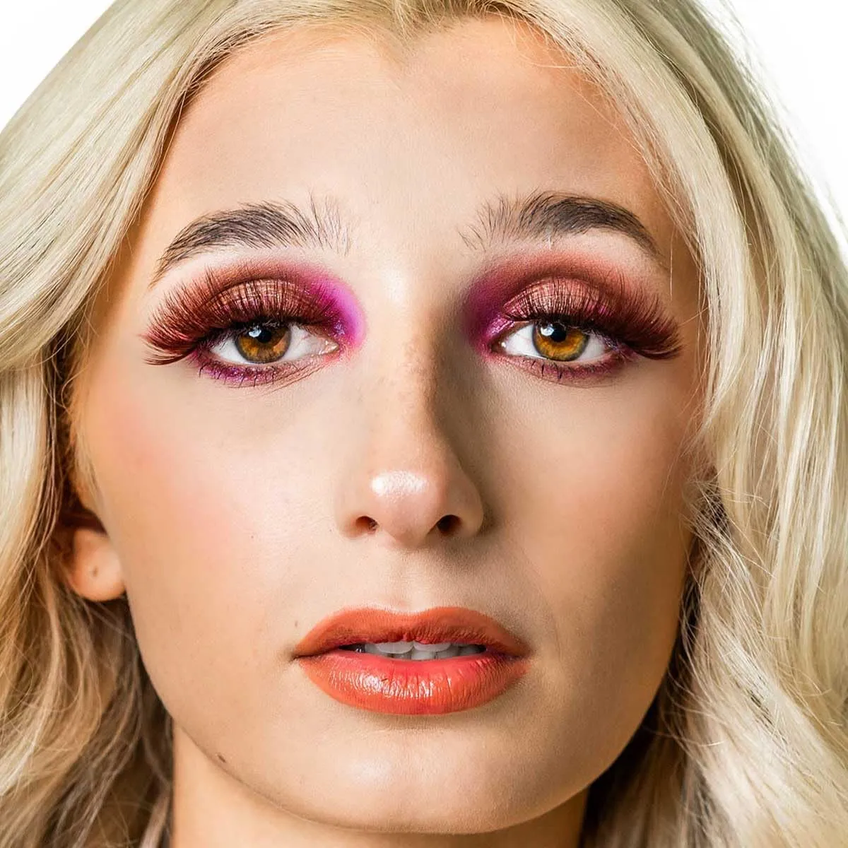 COLOR CRAZE Rosé Brown Wispy Nude Tier Eyelashes, Acheive a Natural yet Subtle look with a Hint of Sophistication, Lightweight & Resuable, Perfect for an Everyday Glam