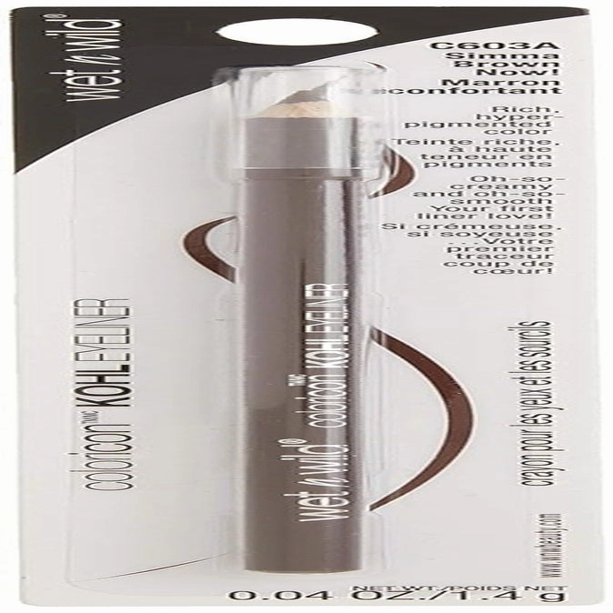 Color Icon Kohl Eyeliner Pencil, Rich Hyper-Pigmented Color, Smooth Creamy Application, Long-Wearing Matte Finish Versatility, Cruelty-Free & Vegan - Simma Brown Now! (Packaged)