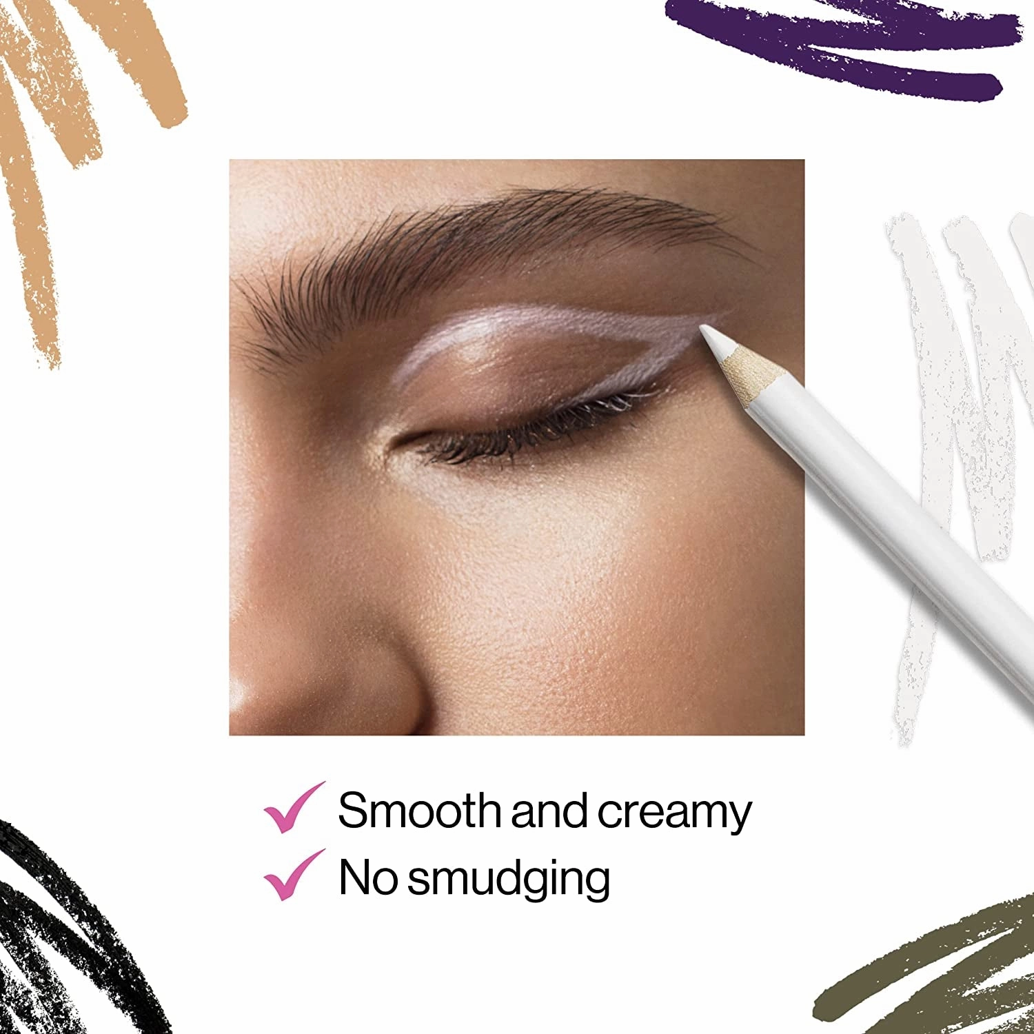 Color Icon Kohl Eyeliner Pencil, Rich Hyper-Pigmented Color, Smooth Creamy Application, Long-Wearing Matte Finish Versatility, Cruelty-Free & Vegan - Simma Brown Now! (Packaged)