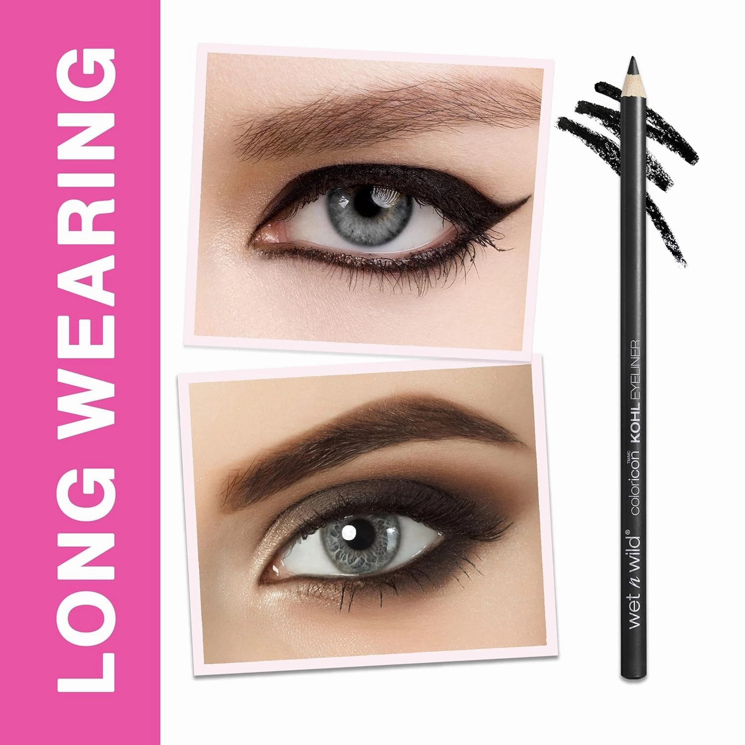 Color Icon Kohl Eyeliner Pencil, Rich Hyper-Pigmented Color, Smooth Creamy Application, Long-Wearing Matte Finish Versatility, Cruelty-Free & Vegan - Simma Brown Now! (Packaged)