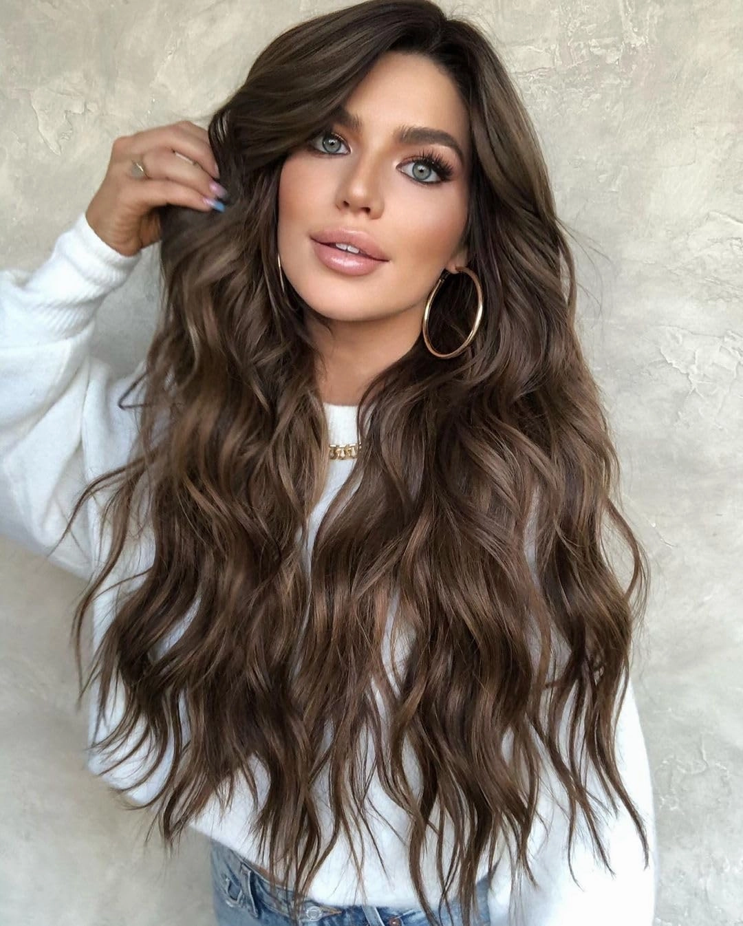 Colorful Queen Ombre Brown Wigs for Women 26 Inch Long Wave Brown Wig Glueless Middle Part Curly Synthetic Lace Wig for Cosplay Daily Party Use