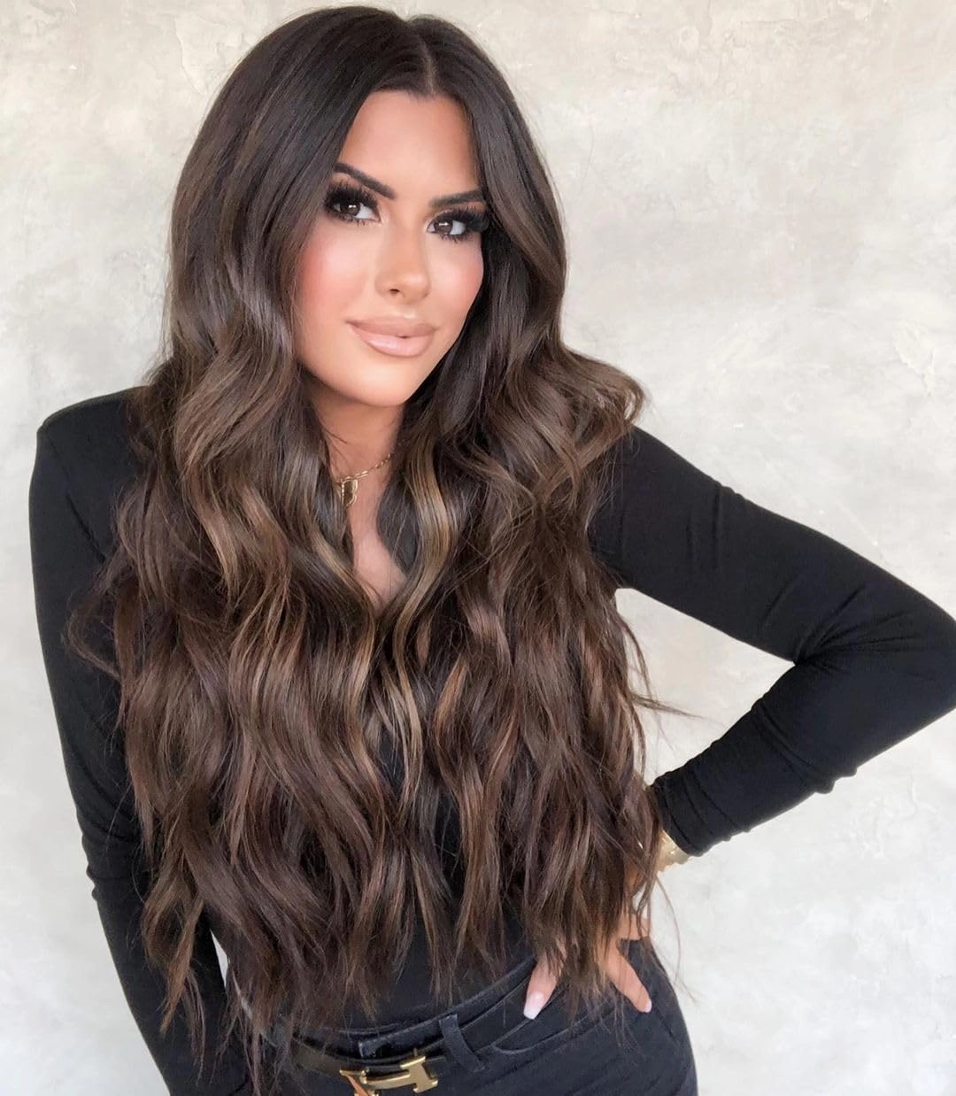 Colorful Queen Ombre Brown Wigs for Women 26 Inch Long Wave Brown Wig Glueless Middle Part Curly Synthetic Lace Wig for Cosplay Daily Party Use