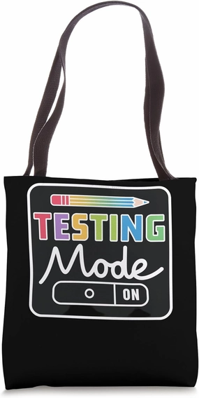 Colorful Testing Mode Sticker Art Tote Bag