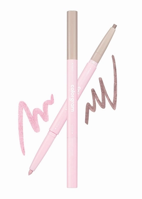 COLORGRAM 06 Cool Pink Under Eye Highlighter Stick   Shade Re-Forming Brush Liner 70% Brown Bundle