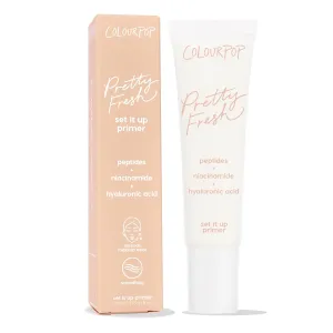 ColourPop Pretty Fresh Airbrush Makeup Primer - Hydrating, Gel-Cream Face Primer & Pore Minimizer with Peptides, Niacinamide & Hyaluronic Acid - Vegan & Cruelty-Free - Set It Up (1 Fl Oz)