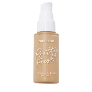 ColourPop Pretty Fresh Liquid Foundation - Hydrating Foundation with Medium, Buildable Coverage & a Natural Finish - Enriched with Hyaluronic Acid & Coconut Water - Medium 80W (1 oz)