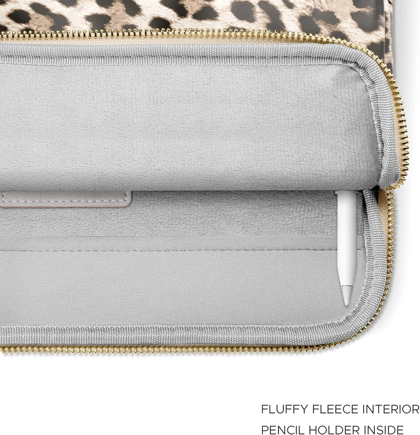 Comfyable Tablet Sleeve Compatible with 11 Inch iPad Air M3 M2 2025, iPad Pro M4 2024 & Smart/Magic Keyboard - Water-Resistant Sleeve Case – Leopard