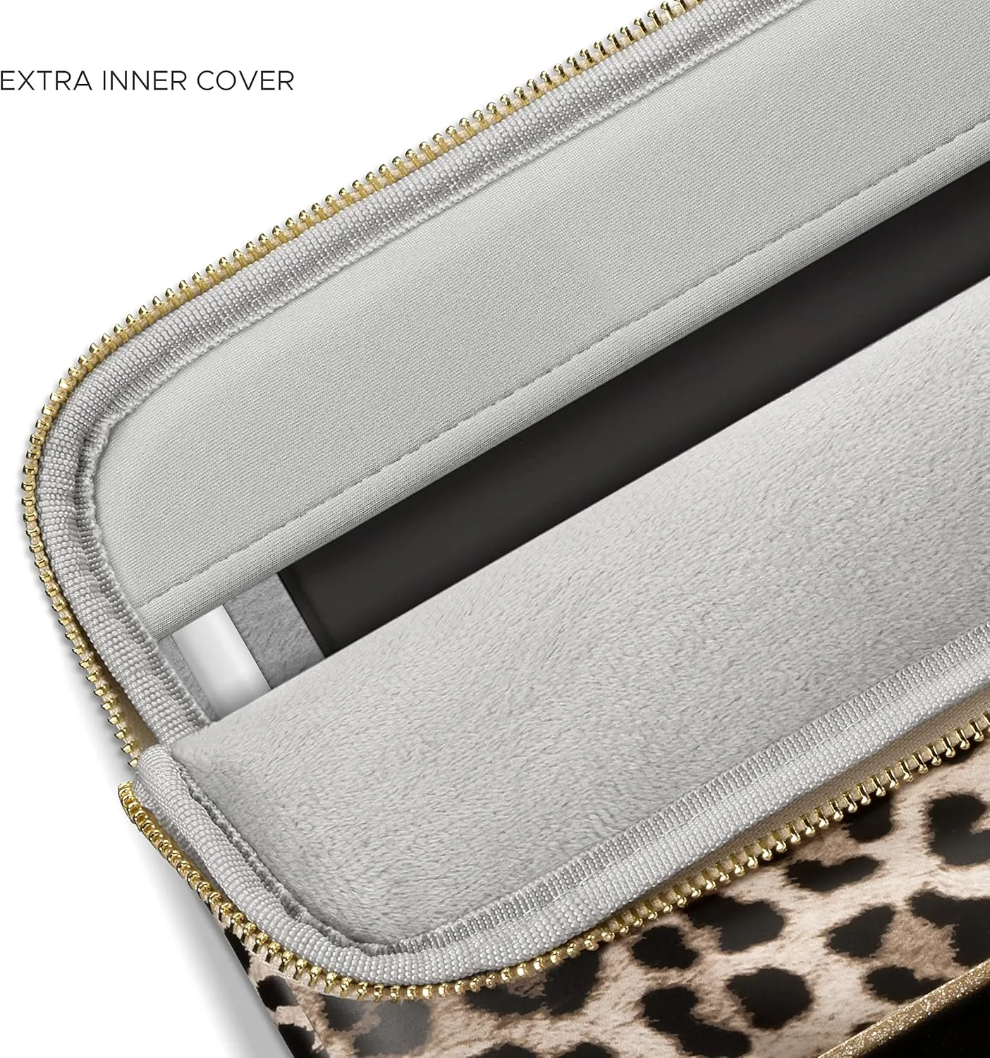 Comfyable Tablet Sleeve Compatible with 11 Inch iPad Air M3 M2 2025, iPad Pro M4 2024 & Smart/Magic Keyboard - Water-Resistant Sleeve Case – Leopard