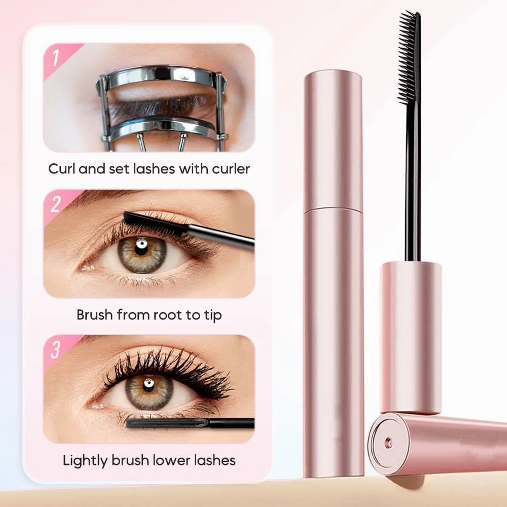 Comparison K Mascara, Comparison Mascara, 2025 Black & Brown Duo for Lash Makeup, Tubing, Waterproof & Sweatproof Long Lasting Non-smudged (Black, 1)