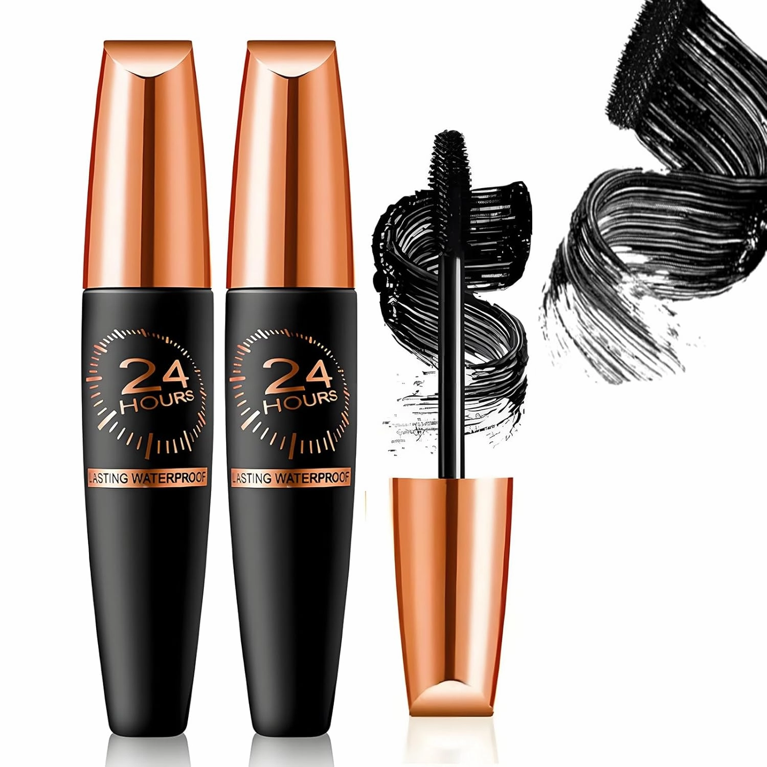 Cordialk Waterproof Silk Fibre Thick Lengthening Mascara, 2025 Upgraded 4d Silk Fiber Lash Mascara, Waterproof Long Lasting Liquid Lash Extensions For Women (2 Sets, One)
