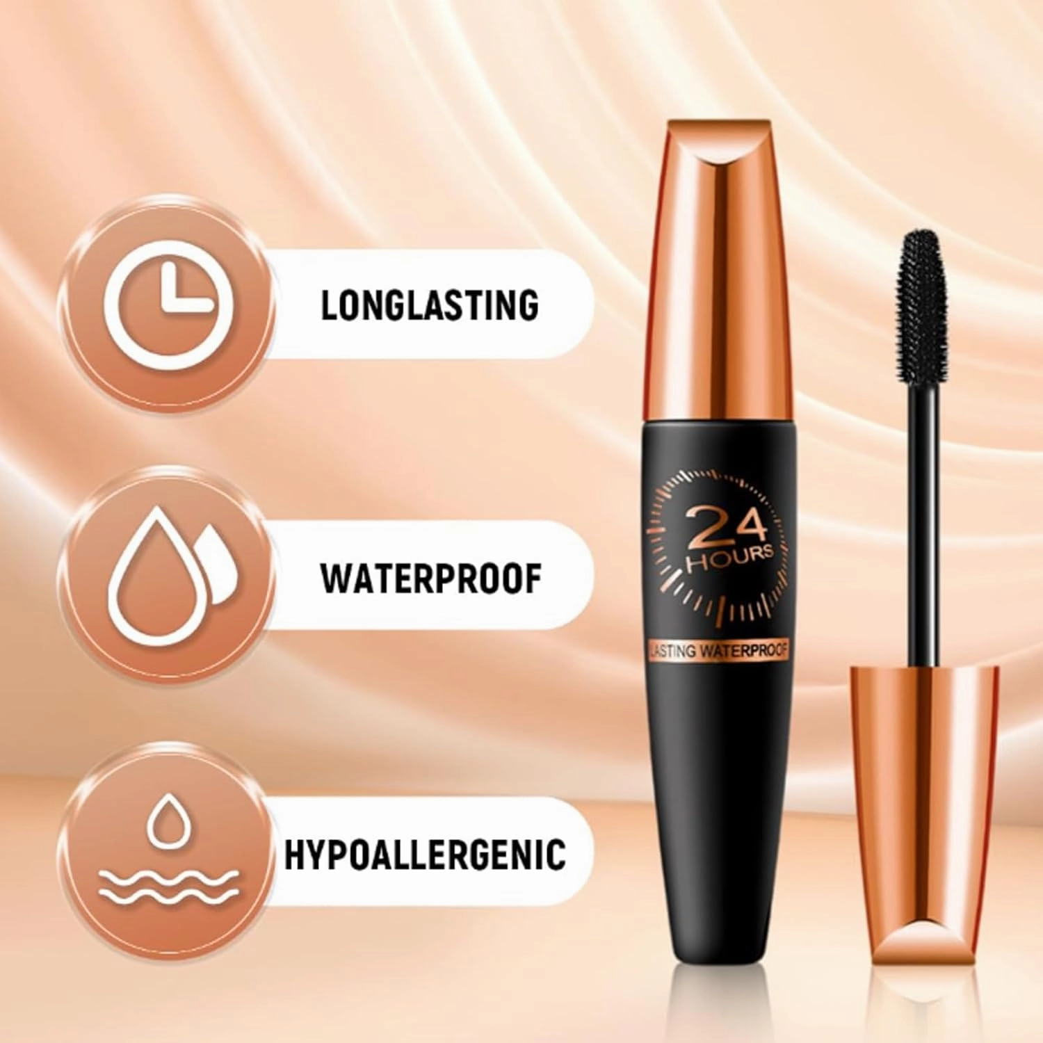 Cordialk Waterproof Silk Fibre Thick Lengthening Mascara, 2025 Upgraded 4d Silk Fiber Lash Mascara, Waterproof Long Lasting Liquid Lash Extensions For Women (2 Sets, One)