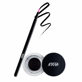 Cosmetics Black Magic Gel Eyeliner - Waterproof Makeup for Precise Application - Enriched with Vitamin E for Eye Care - Jet Black - 1 pc