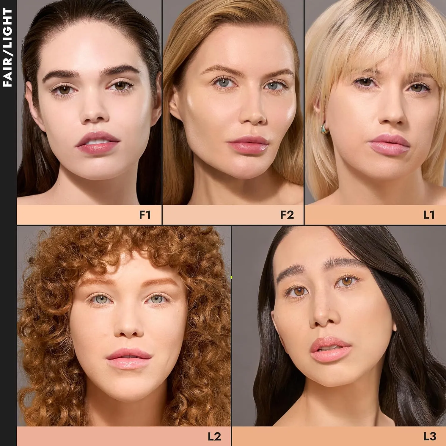 COVER FX Total Cover Cream Foundation - Shade F1 - Buildable Coverage - Natural Finish - Oil-Free - Sweat-Proof