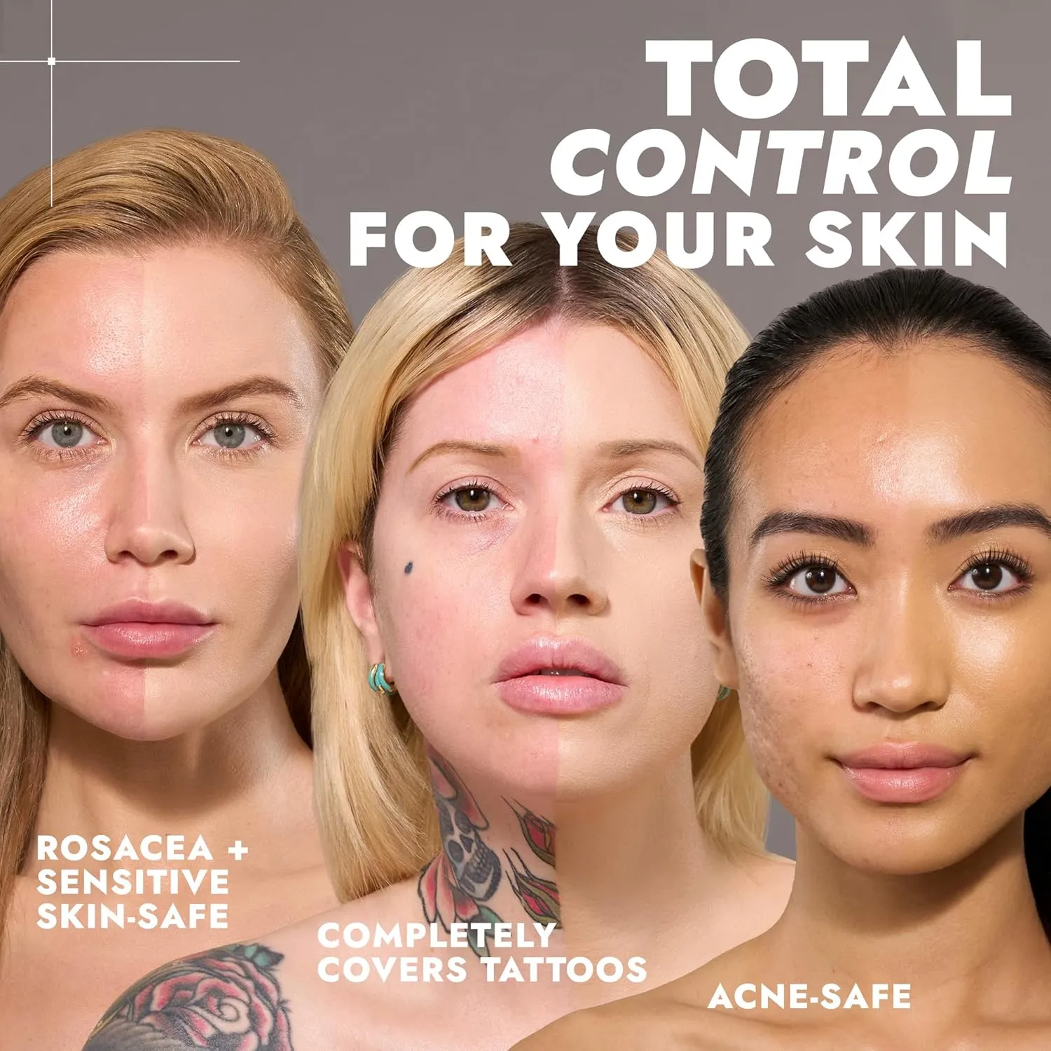 COVER FX Total Cover Cream Foundation - Shade F1 - Buildable Coverage - Natural Finish - Oil-Free - Sweat-Proof