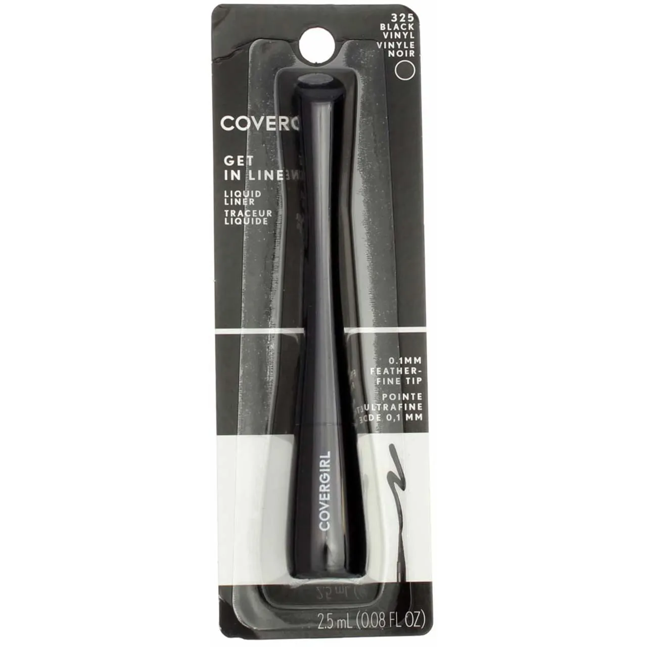 Cover Girl Get In Line Liquid Liner 325 Black Vinyl .08 Oz