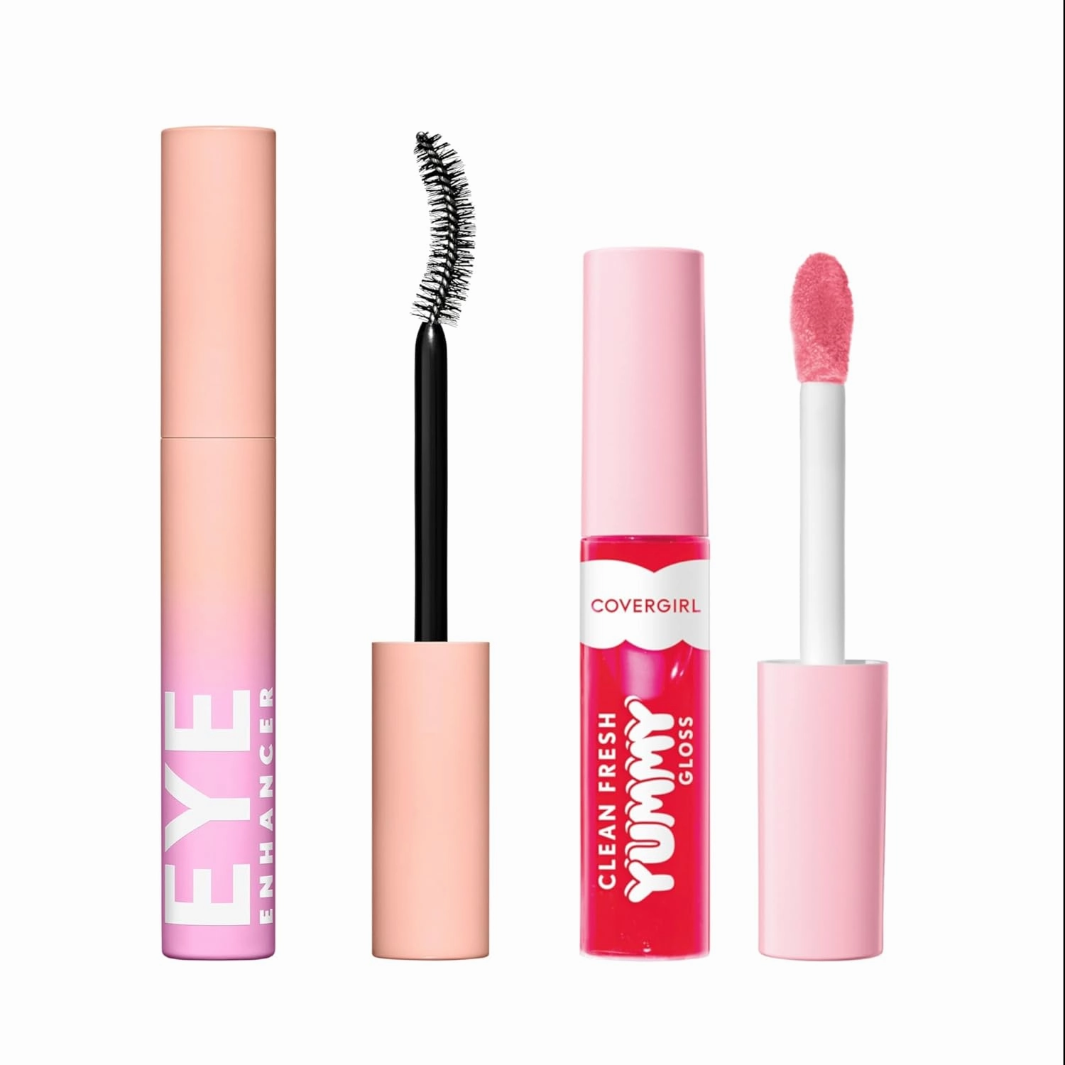 COVERGIRL Clean Fresh Yummy Gloss - My Strawbooty   Eye Enhancer, Intense Black, 3D Mascara