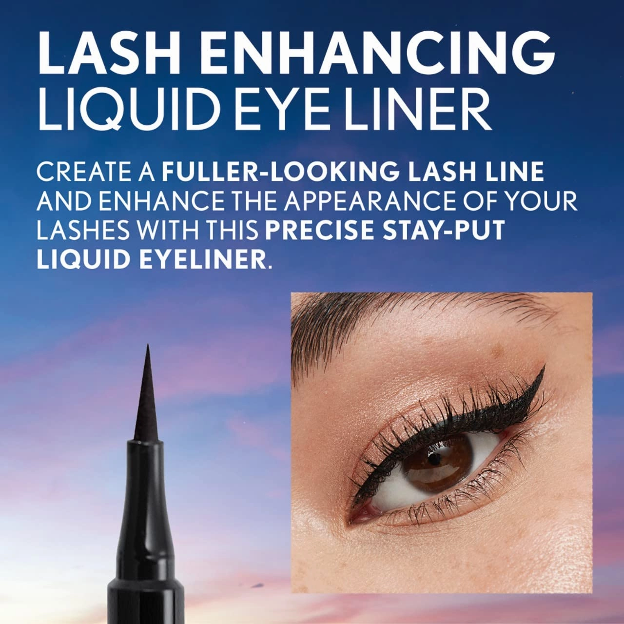 COVERGIRL Exhibitionist Lash Enhancing Liquid Eyeliner, Rich Brown (Pack of 2)