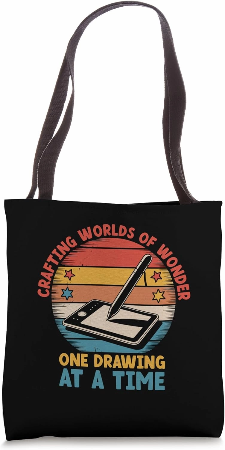 Crafting Worlds Of Wonder One Drawing At A Time Animation Tote Bag
